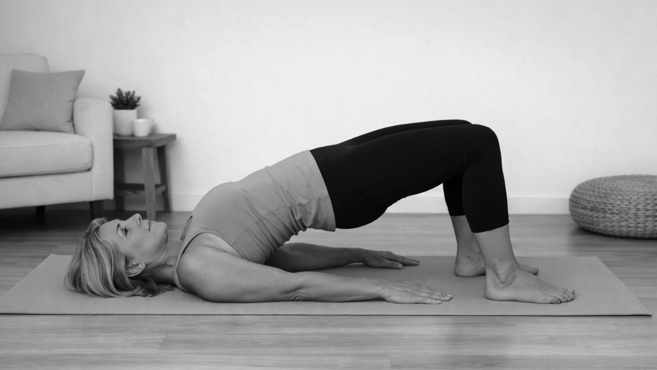 woman practicing kegel alternative to activate her pelvic floor
